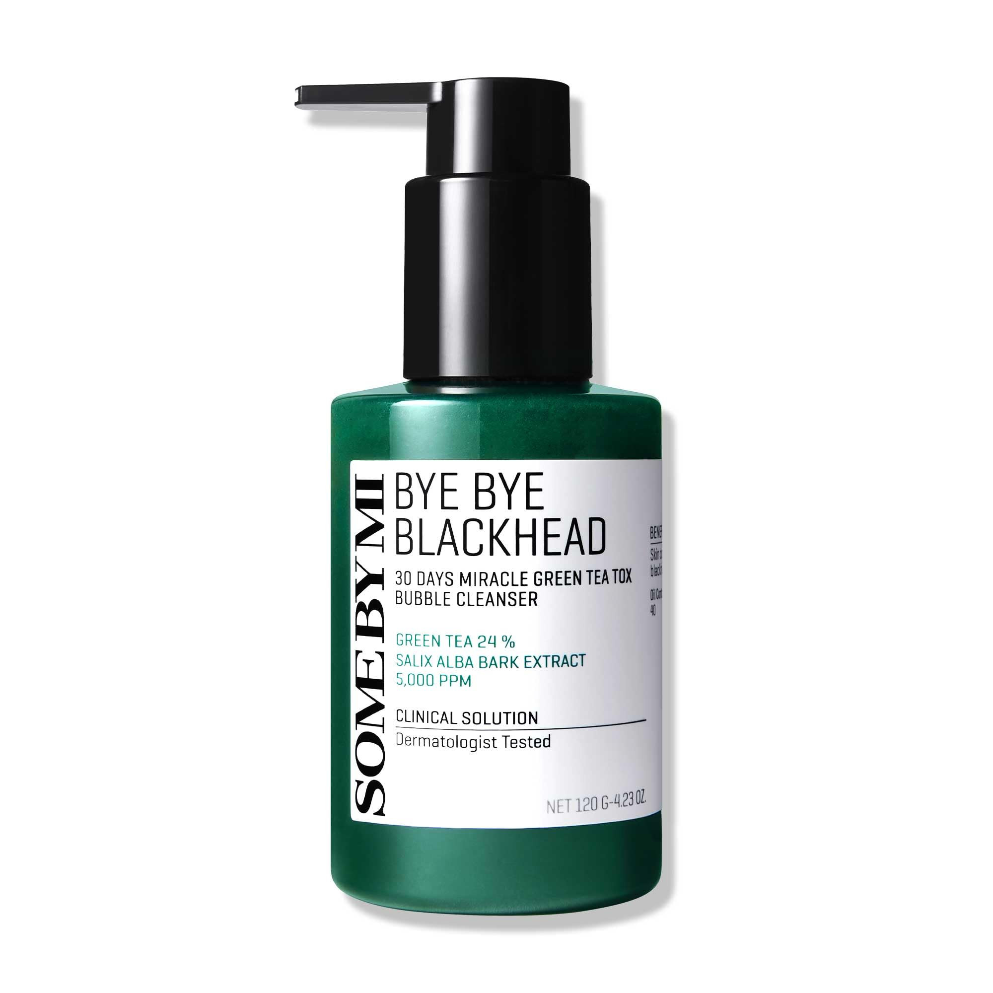 SOME BY MI Bye Bye Blackhead 30 Days Miracle Green Tea Tox Bubble Cleanser 120ml tube
